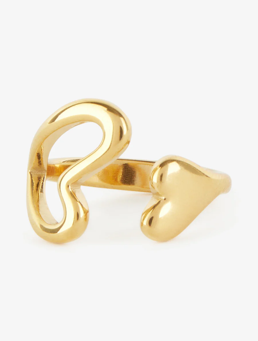 Bague à coeurs entrelacés - Or - Image 3