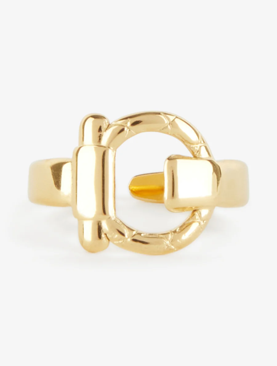 Bague boucle ajustable - Or - Image 3