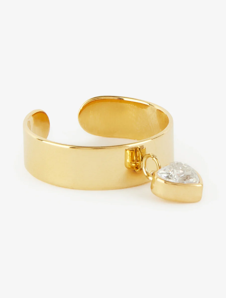 Bague coeur en zircon - Or - Image 2