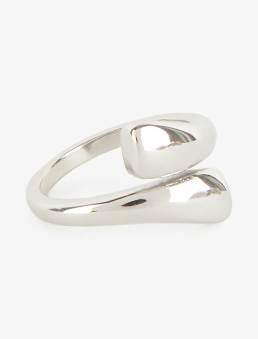 Bague courbe audacieuse - Argent - Image 2