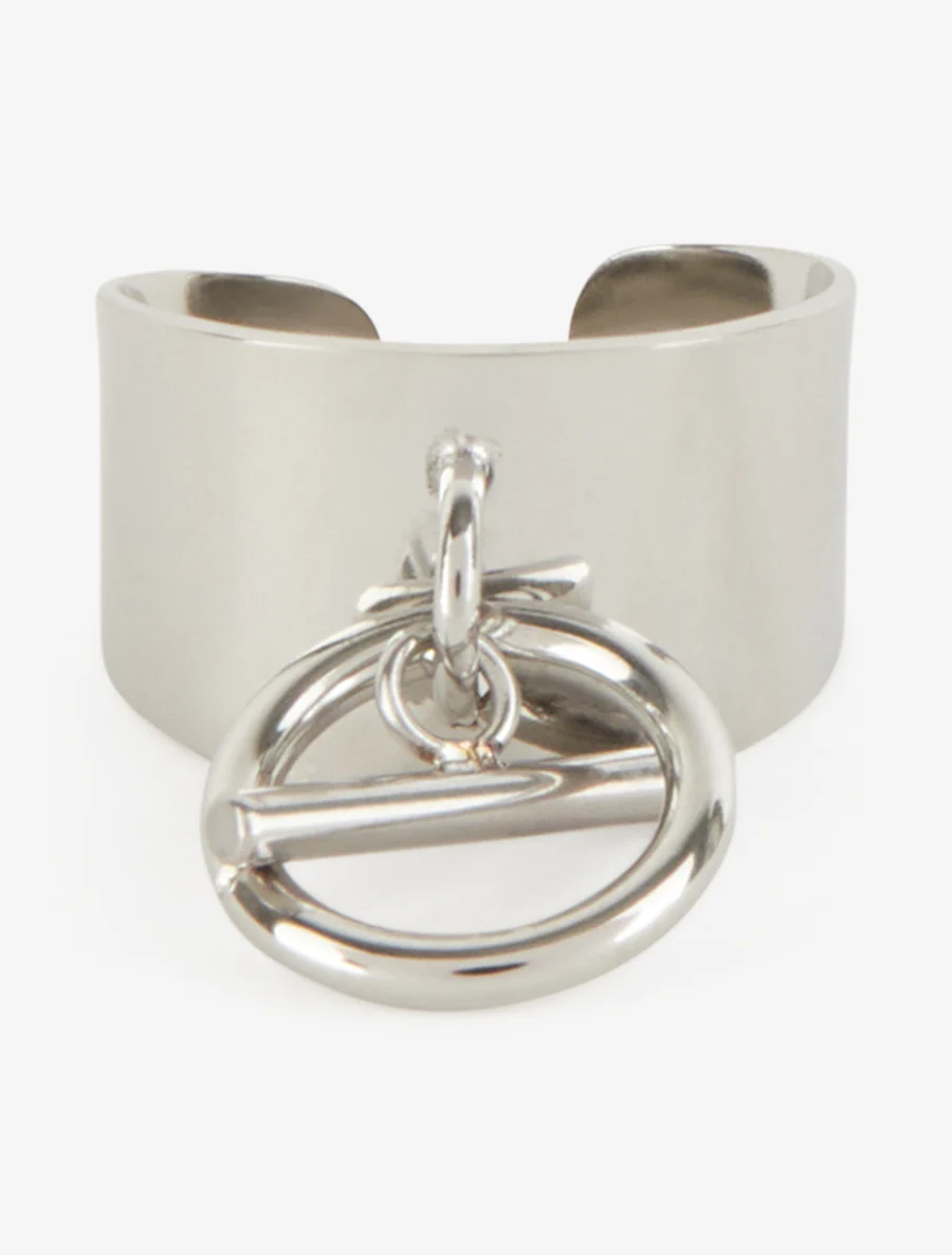Bague pampille femoir T - Argent - Image 3