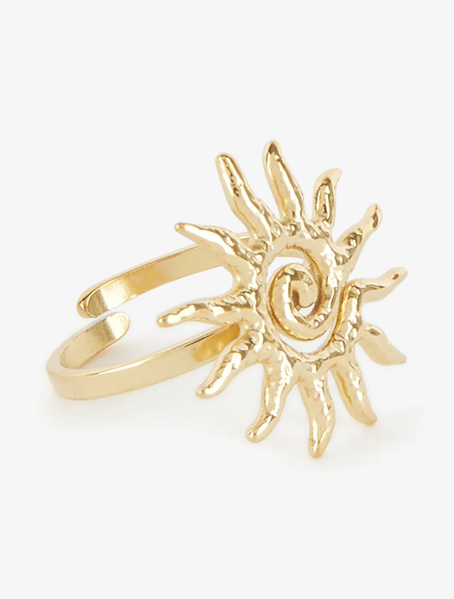 Bague soleil ajustable - Or - Image 2