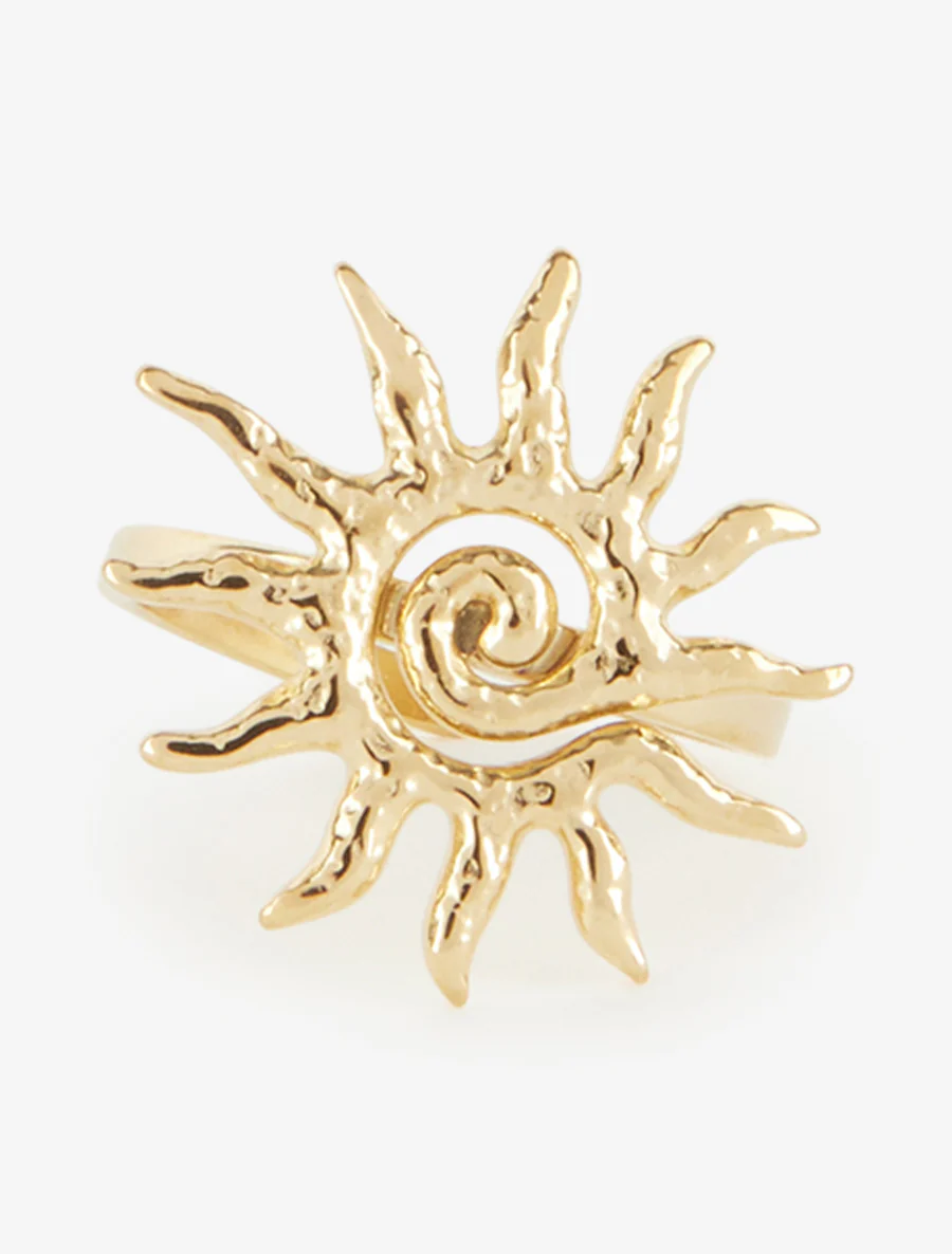 Bague soleil ajustable - Or - Image 3