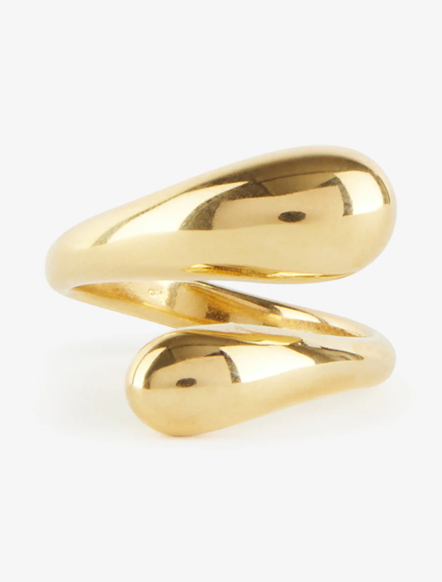Bague style gouttes entralacées - Or - Image 3