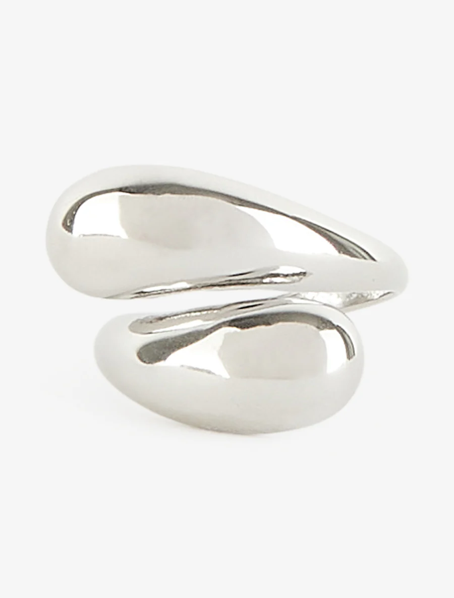 Bague style gouttes entrelacées - Argent - Image 3