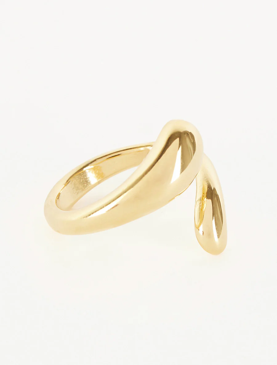 Bague torsadé et bombé - Or - Image 2