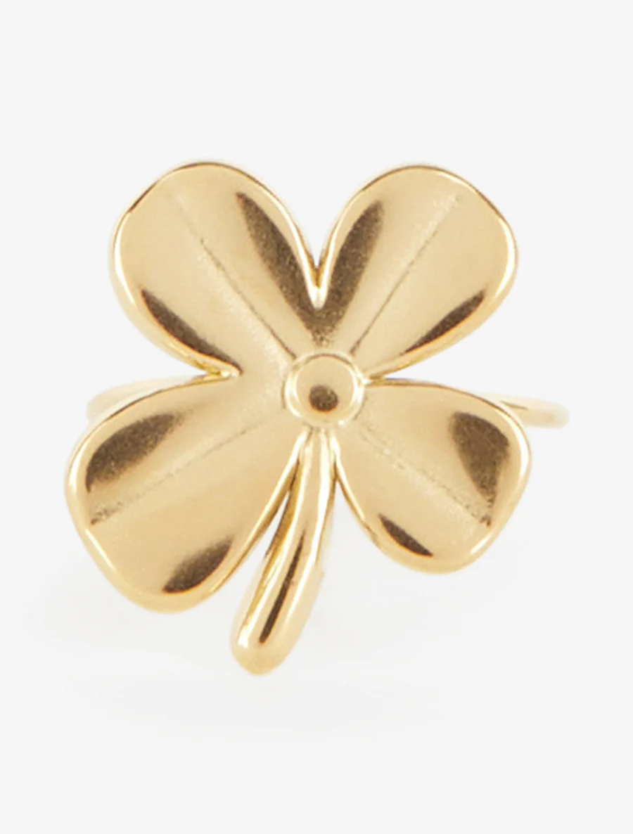 Bague trèfle à 4 feuilles - Or - Image 3