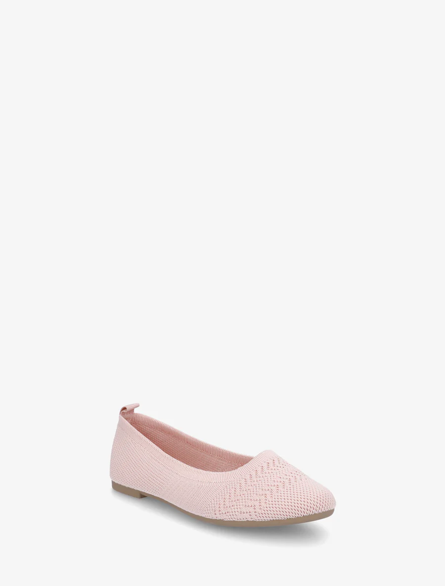 Ballerines basiques en tissu - Rose - Image 2