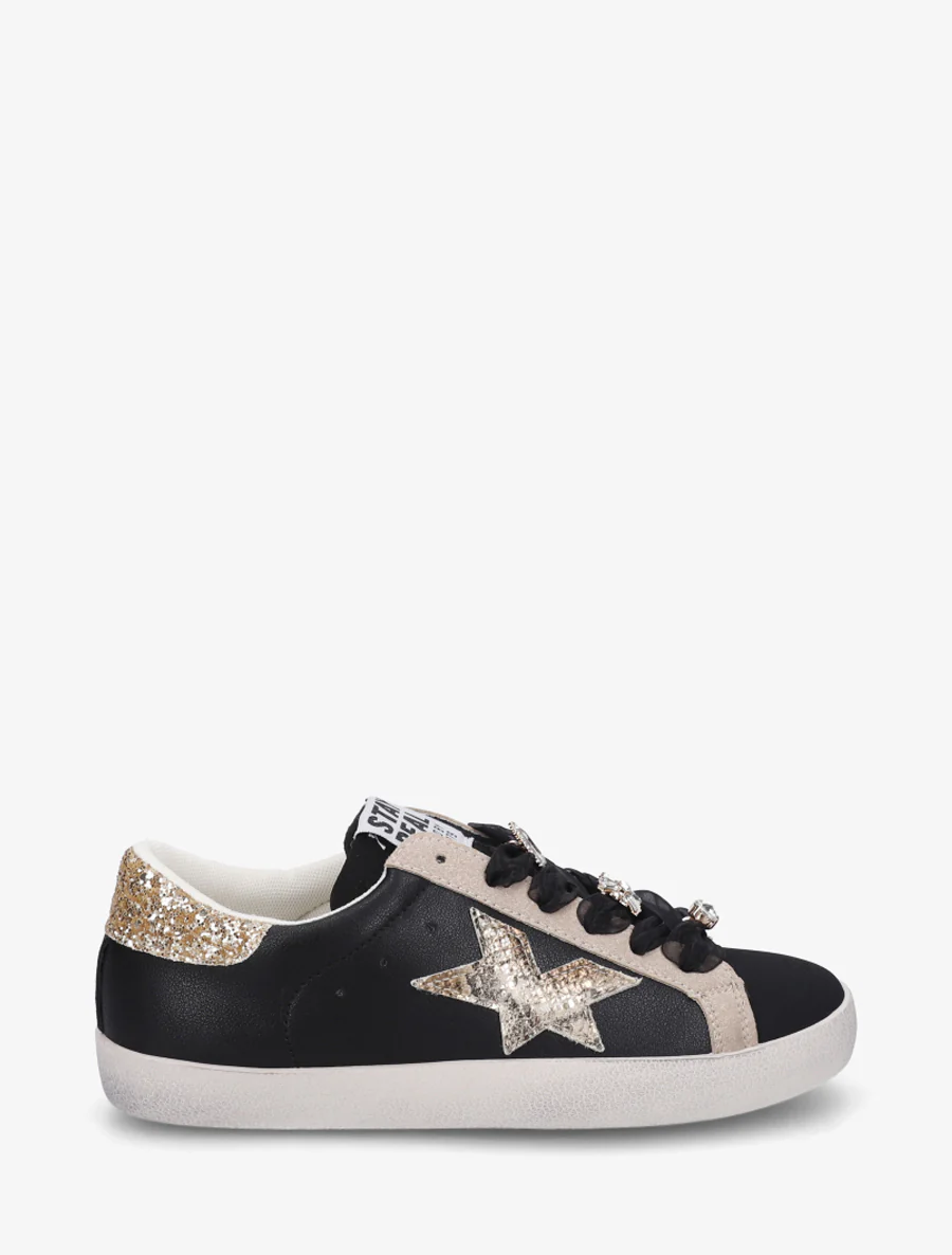 Baskets à bijoux strassés - Noir