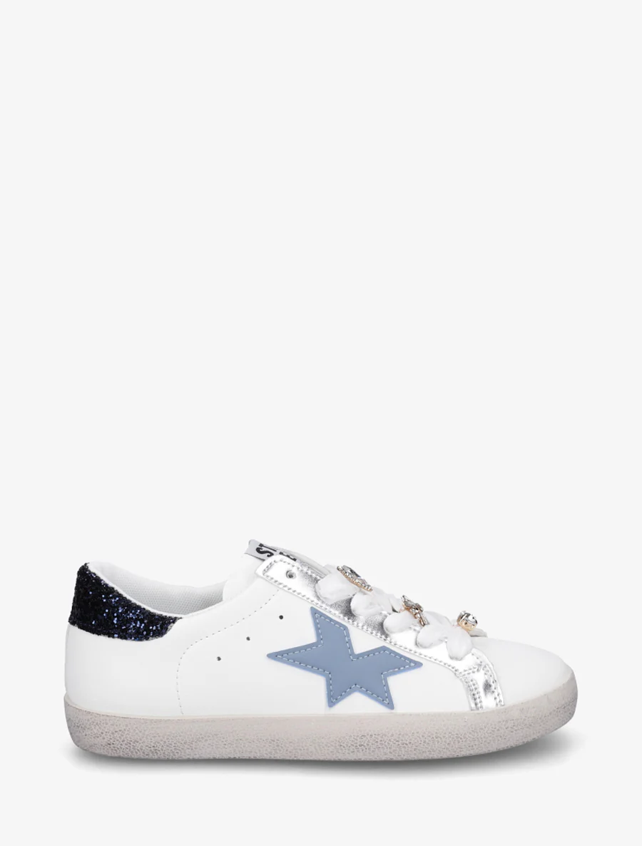 Baskets à bijoux strassés - Bleu clair