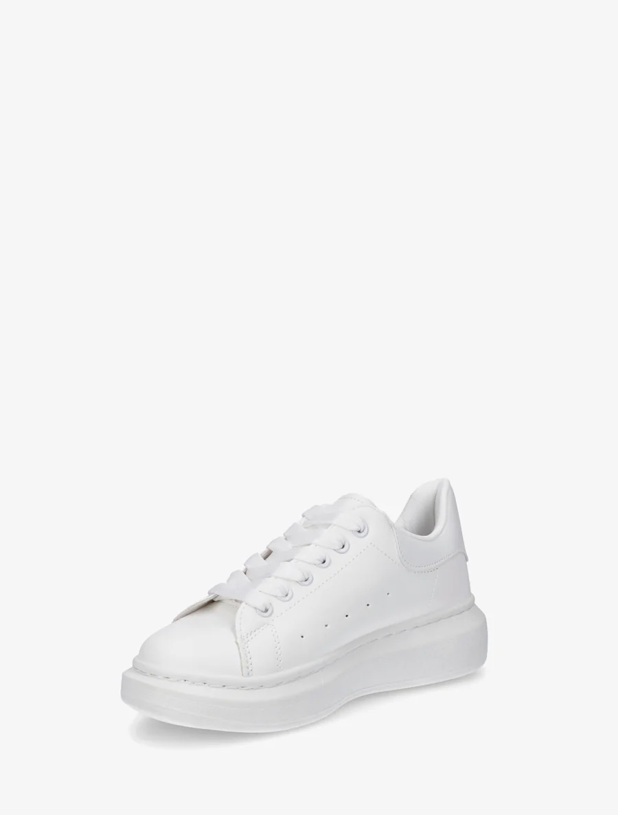 Baskets casual en simili - Blanc - Image 3