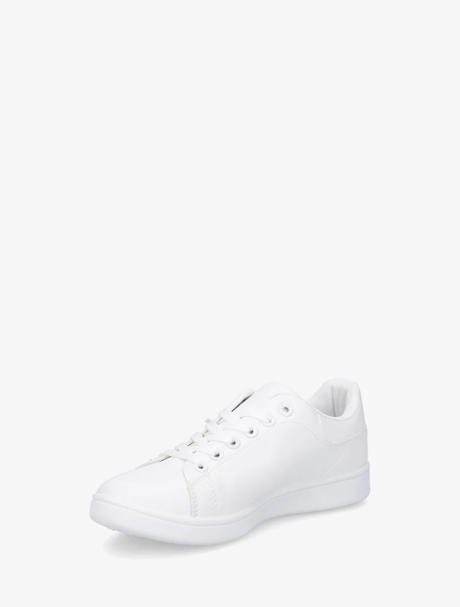 Baskets classiques en simili - Blanc - Image 3