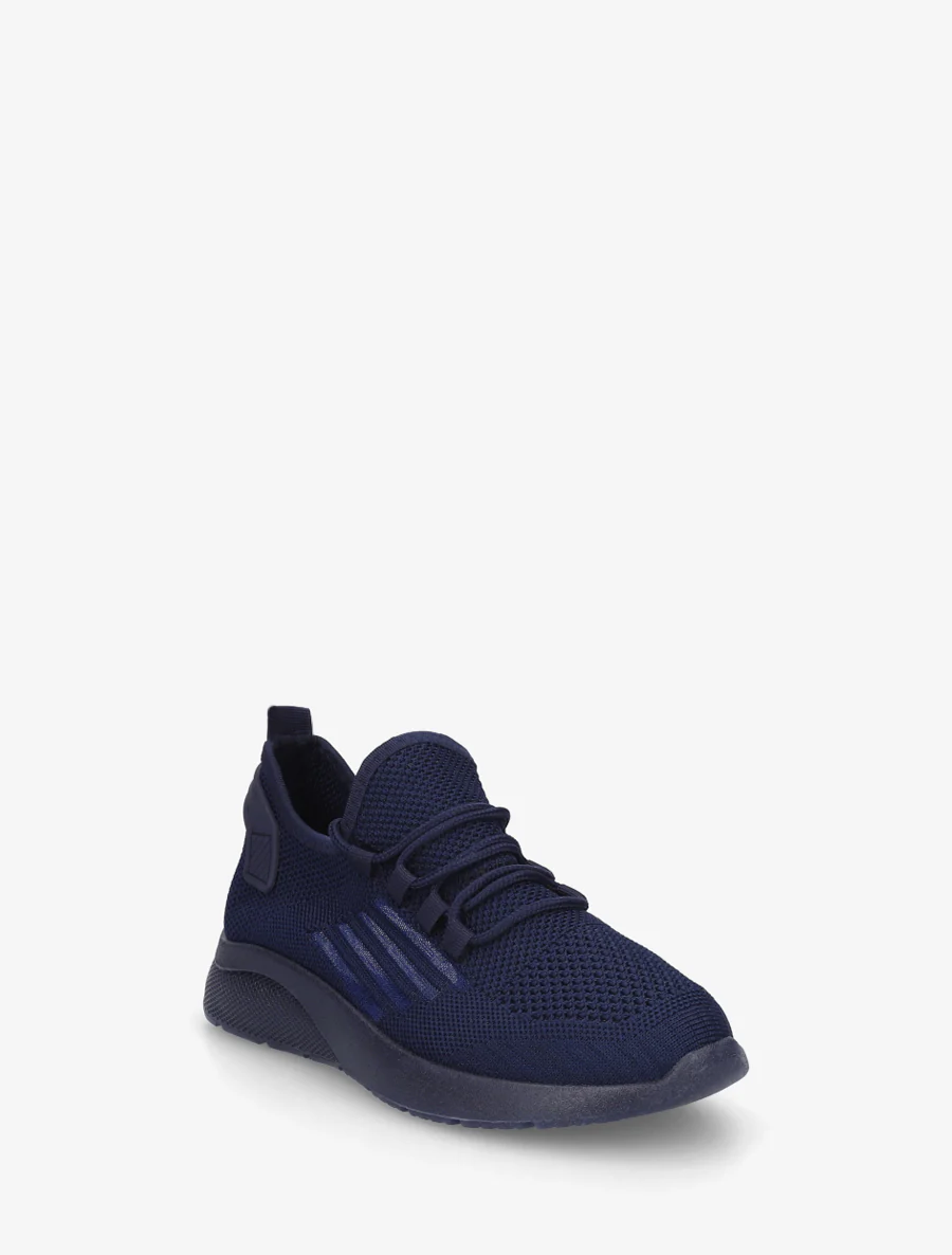 Baskets en tissu style running - Marine - Image 2