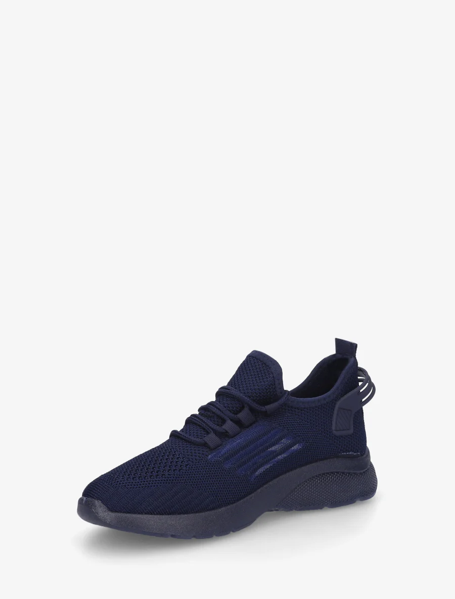 Baskets en tissu style running - Marine - Image 3