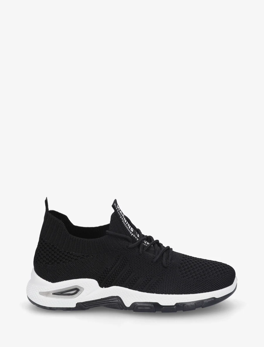 Baskets souples en maille - Noir