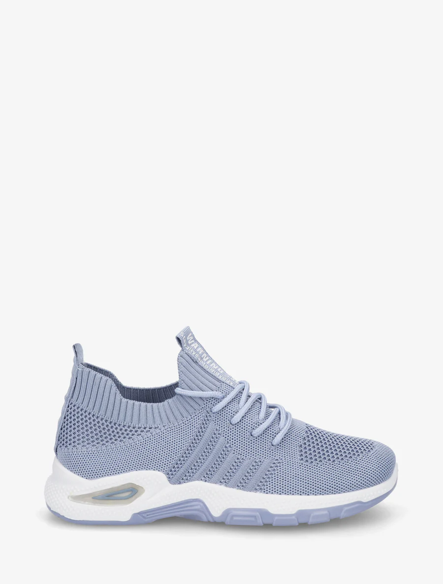 Baskets souples en maille - Bleu