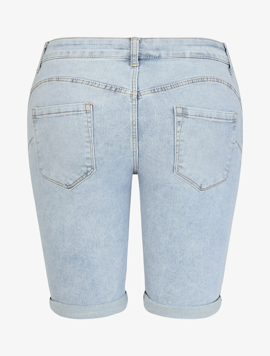 Bermuda push up coupe moulante - Bleu clair - Image 2