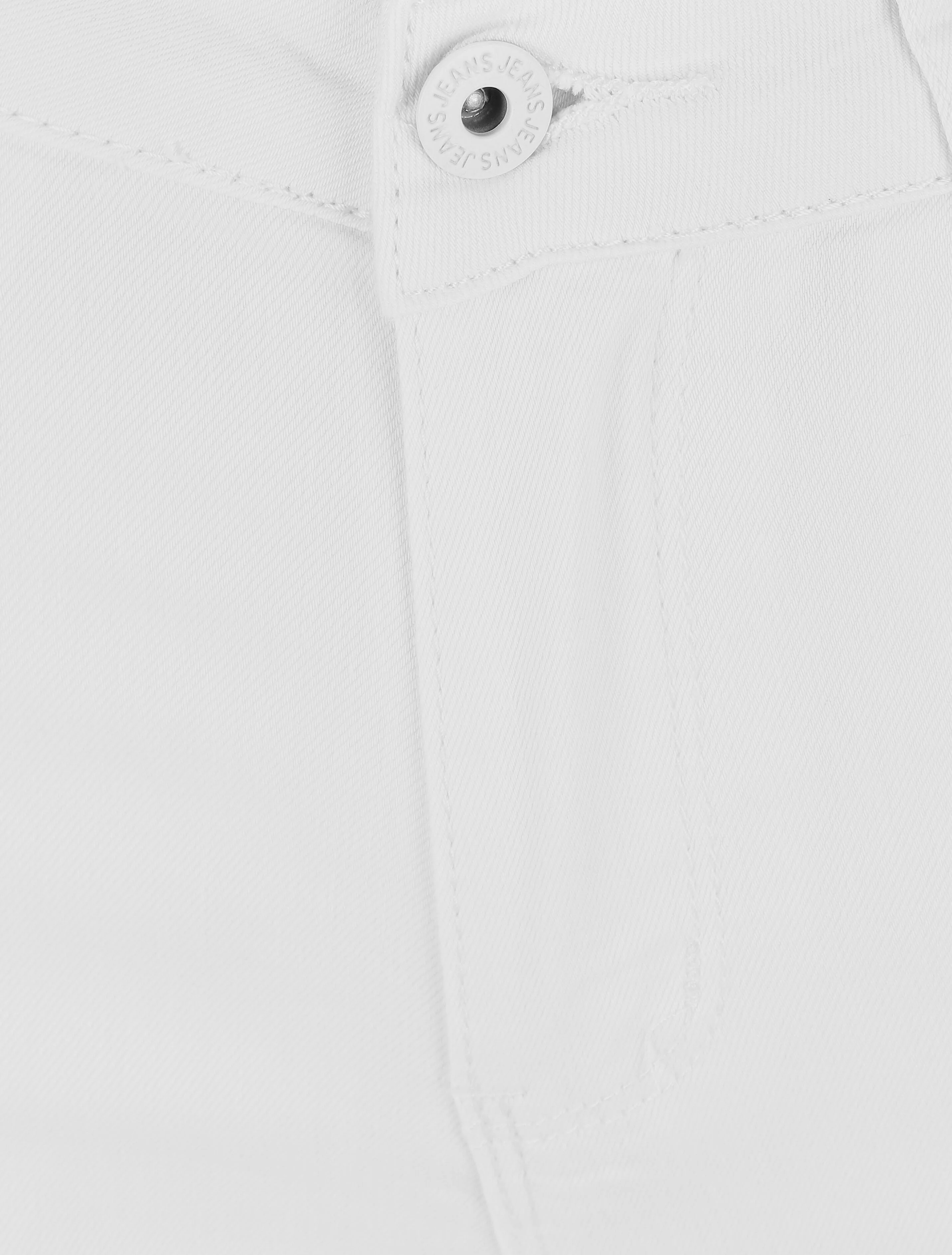 Bermuda push up uni coupe droite - Blanc - Image 3
