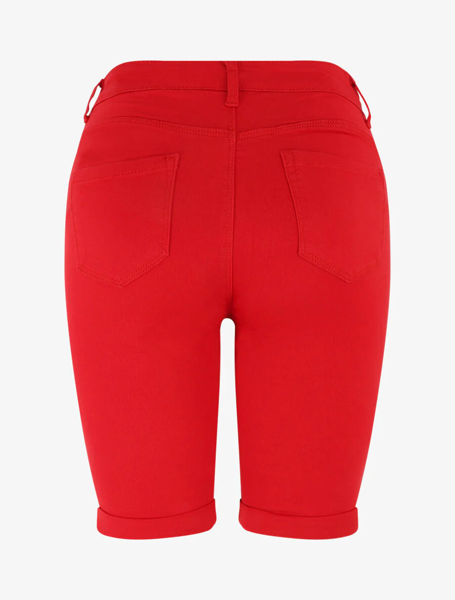 Bermuda push up uni - Rouge - Image 2