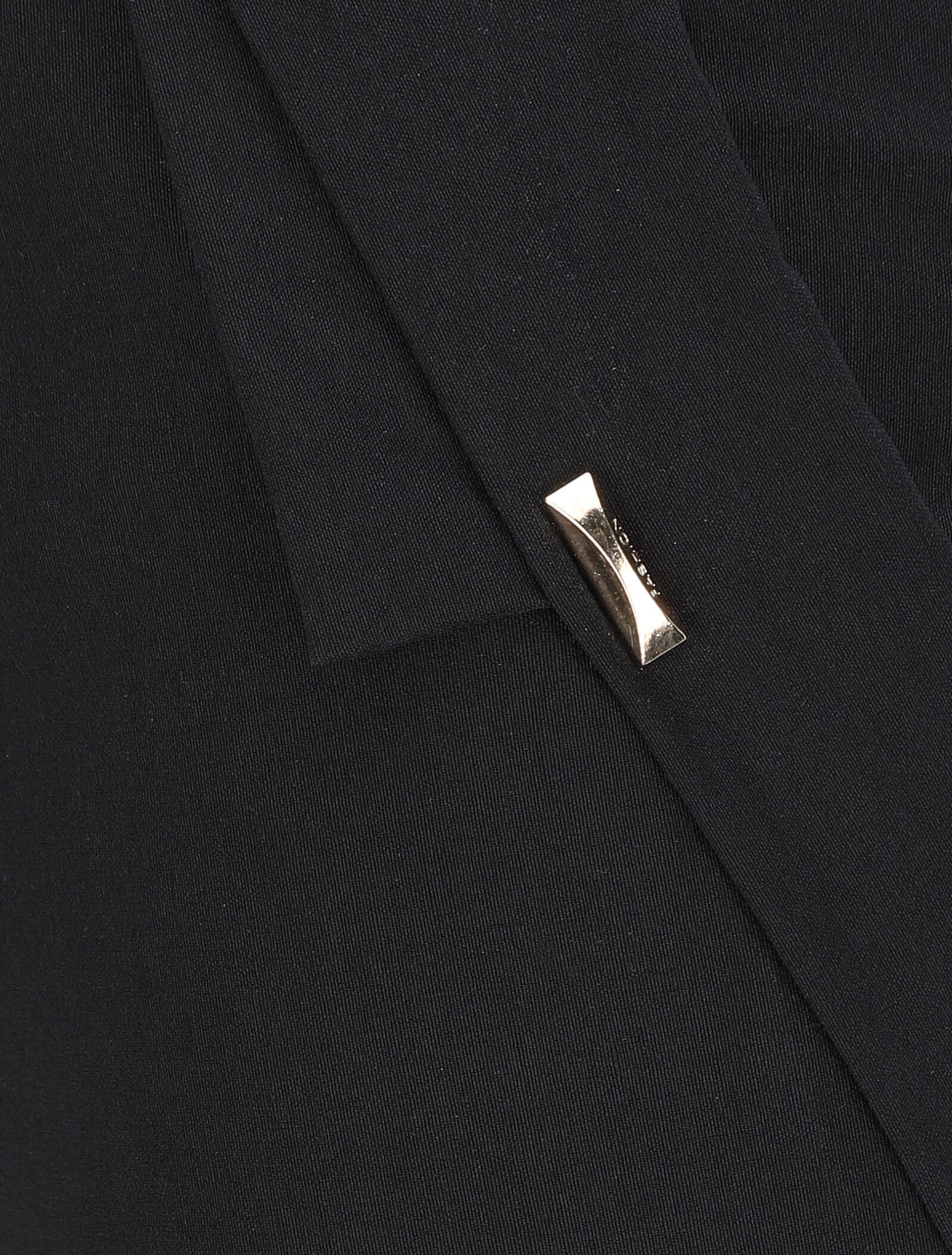 Bermuda uni taille haute - Noir - Image 3