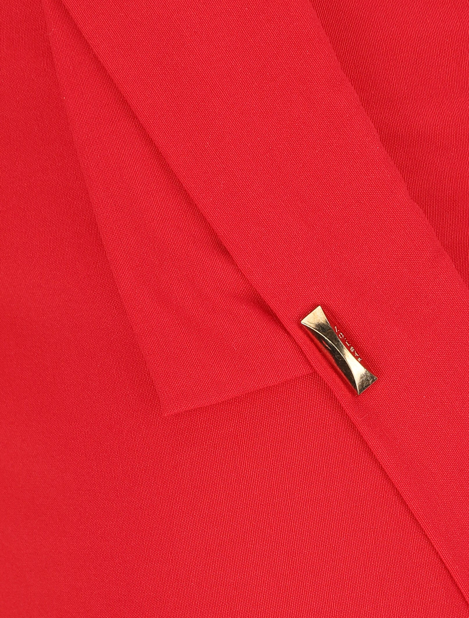 Bermuda uni taille haute - Rouge - Image 3