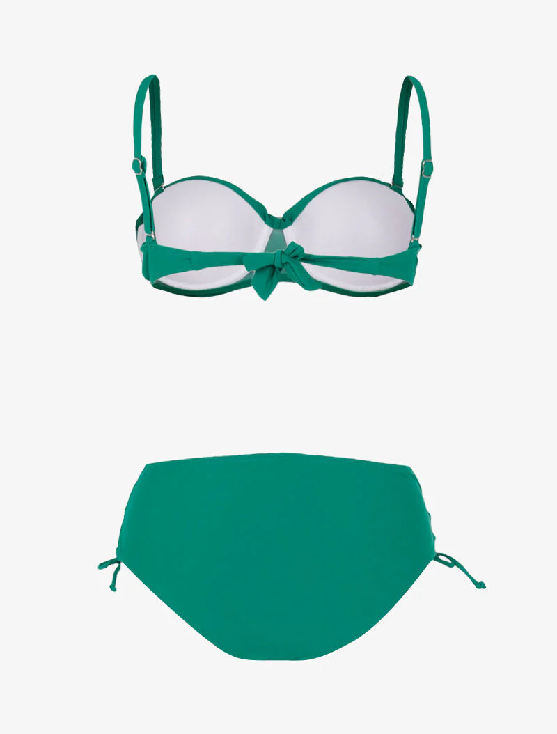 Bikini à culotte lacée - vert - Image 2