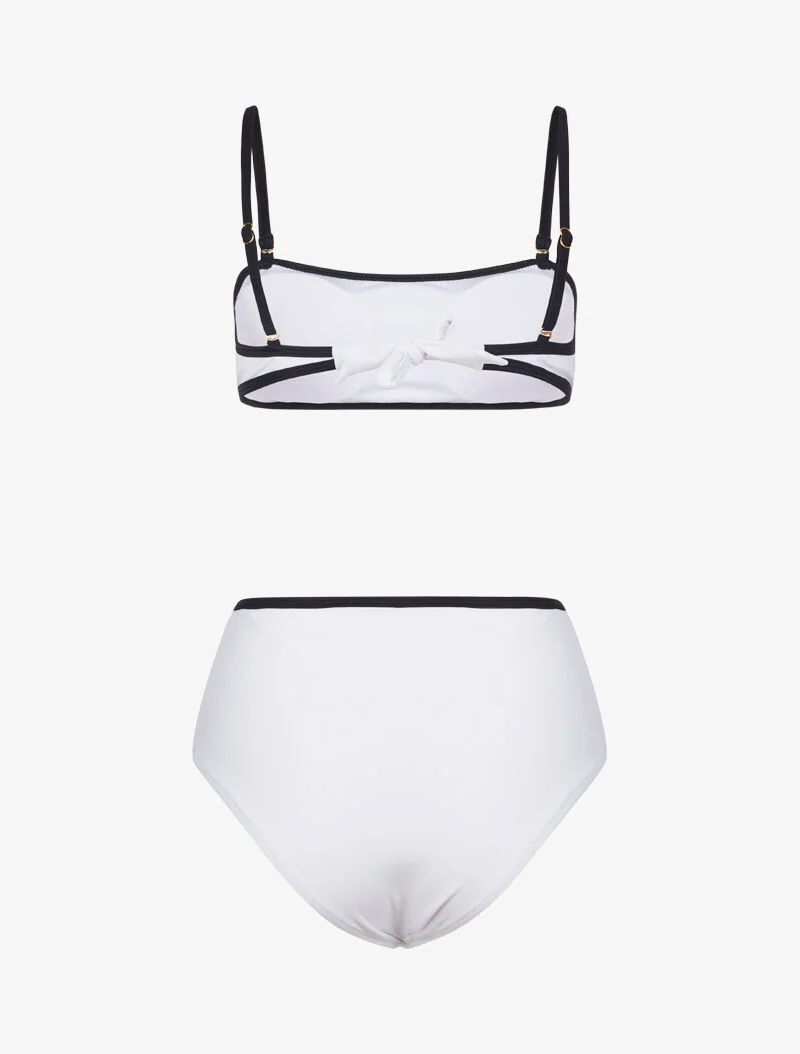Bikini à culotte taille haute - blanc - Image 2