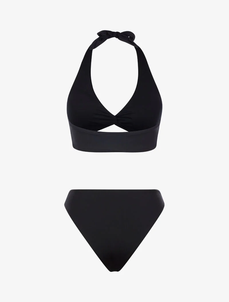 Bikini à effet torsadé - noir - Image 2