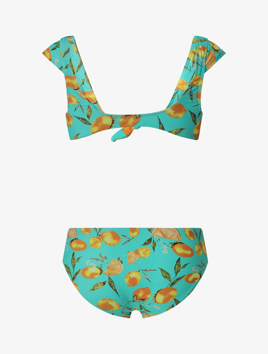 Bikini à imprimé citrons - Turquoise - Image 2