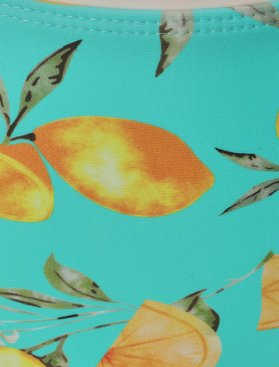 Bikini à imprimé citrons - Turquoise - Image 3