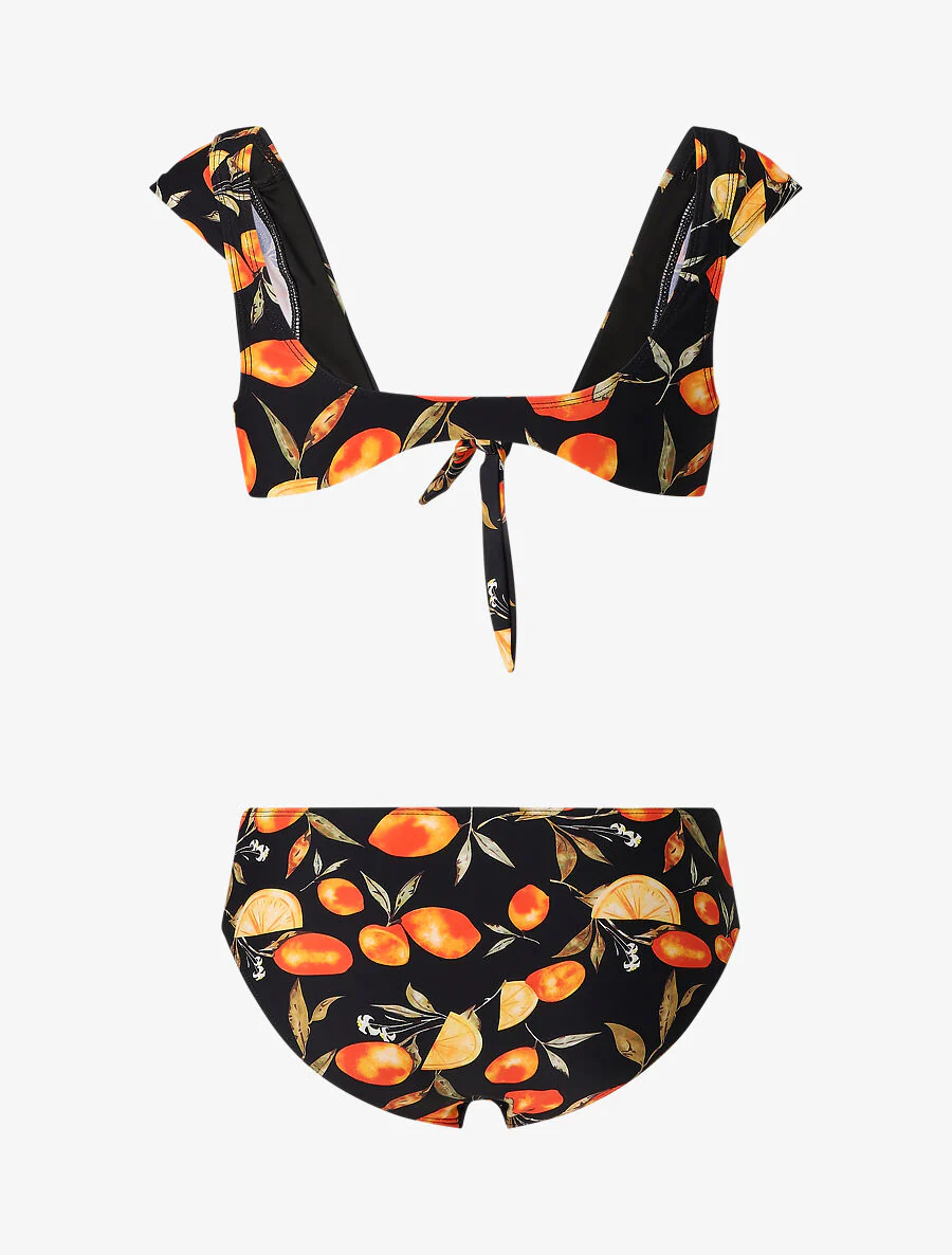 Bikini à imprimé citrons - Noir - Image 2