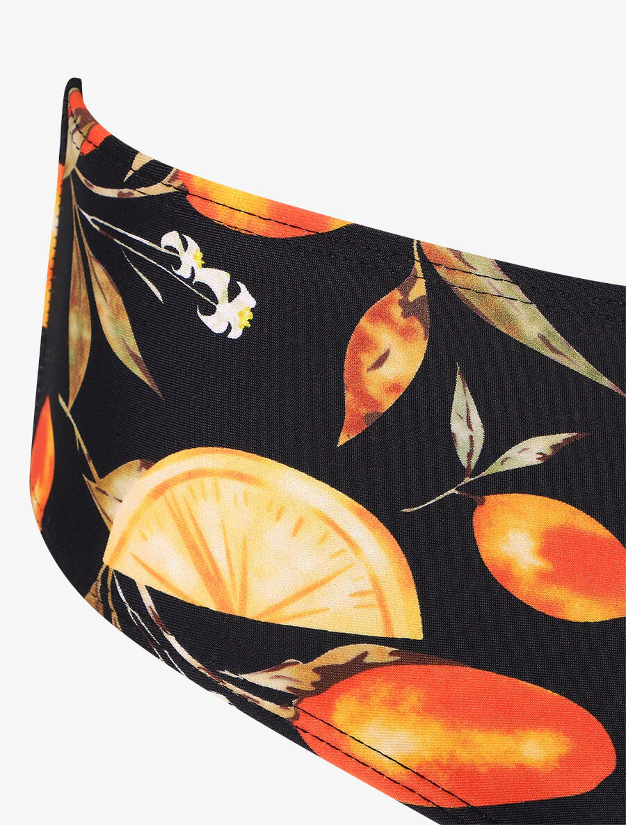 Bikini à imprimé citrons - Noir - Image 3