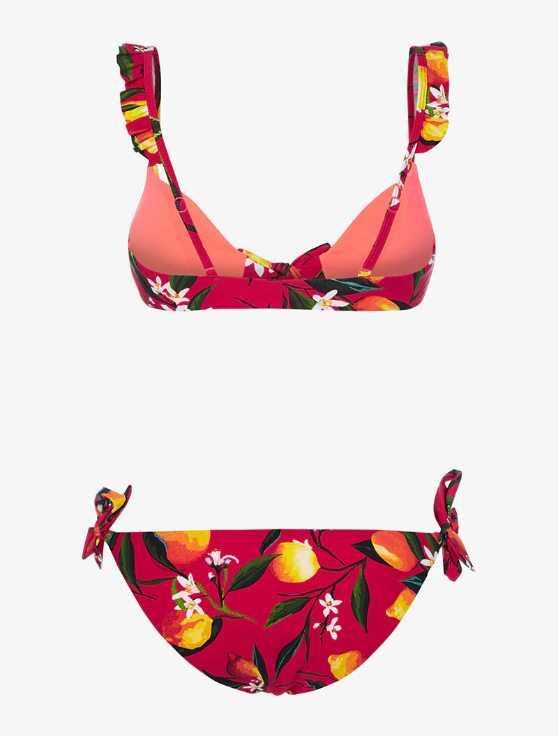 Bikini à imprimé citrons - rouge - Image 2