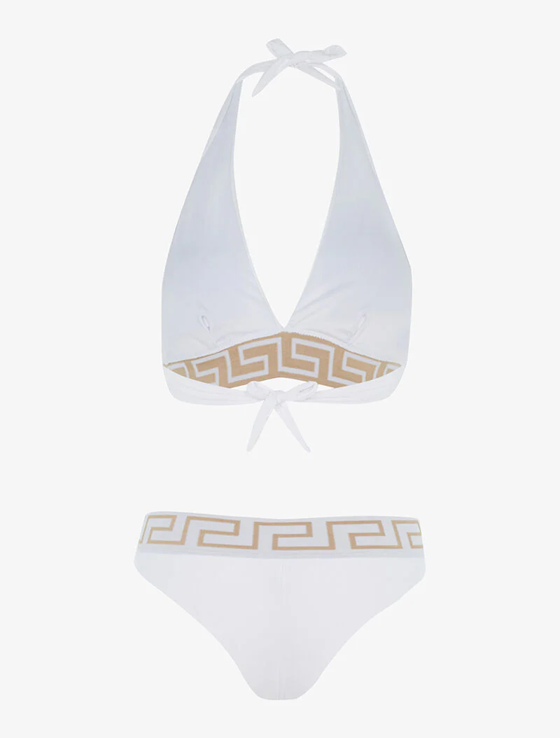 Bikini à imprimé grec - blanc - Image 2