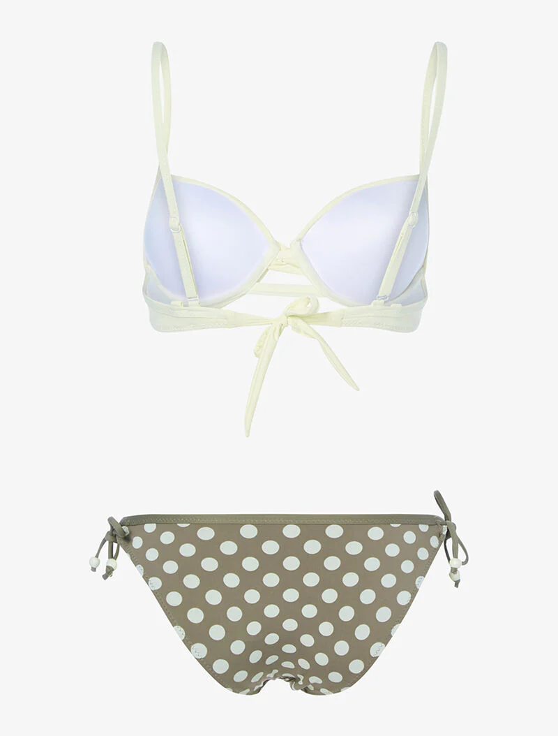 Bikini à imprimé pois - beige/taupe - Image 2