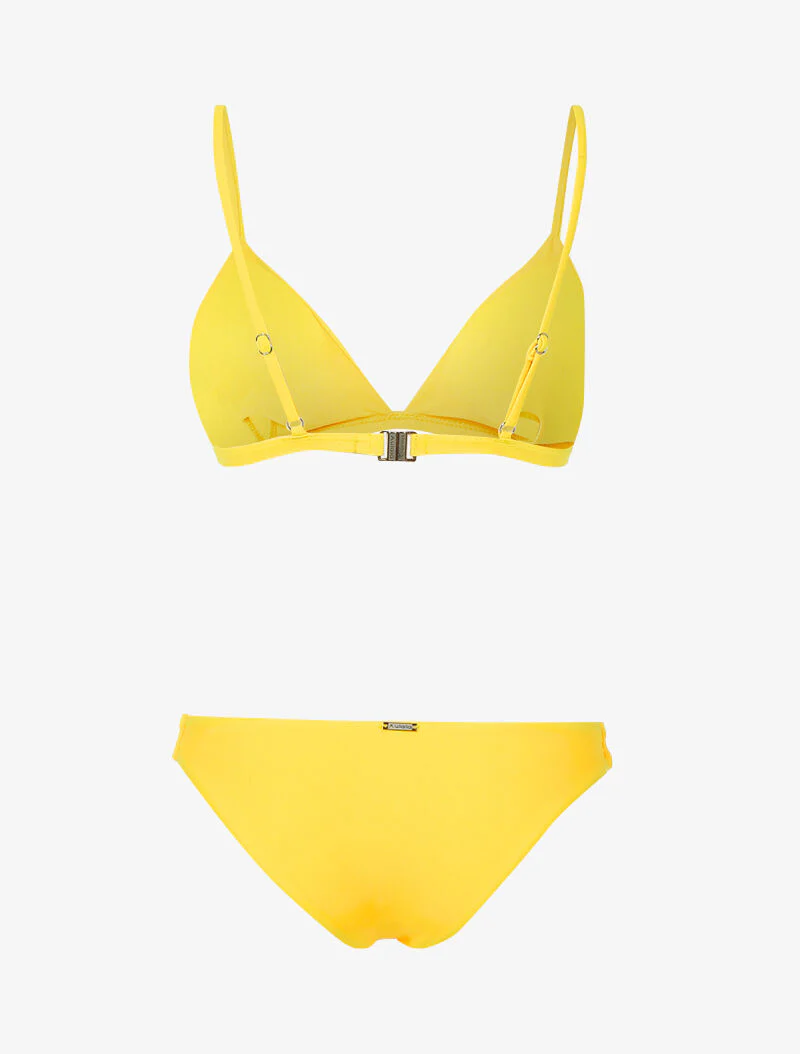 Bikini basique triangle - jaune - Image 2