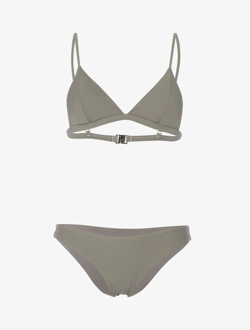 Bikini basique triangle - taupe