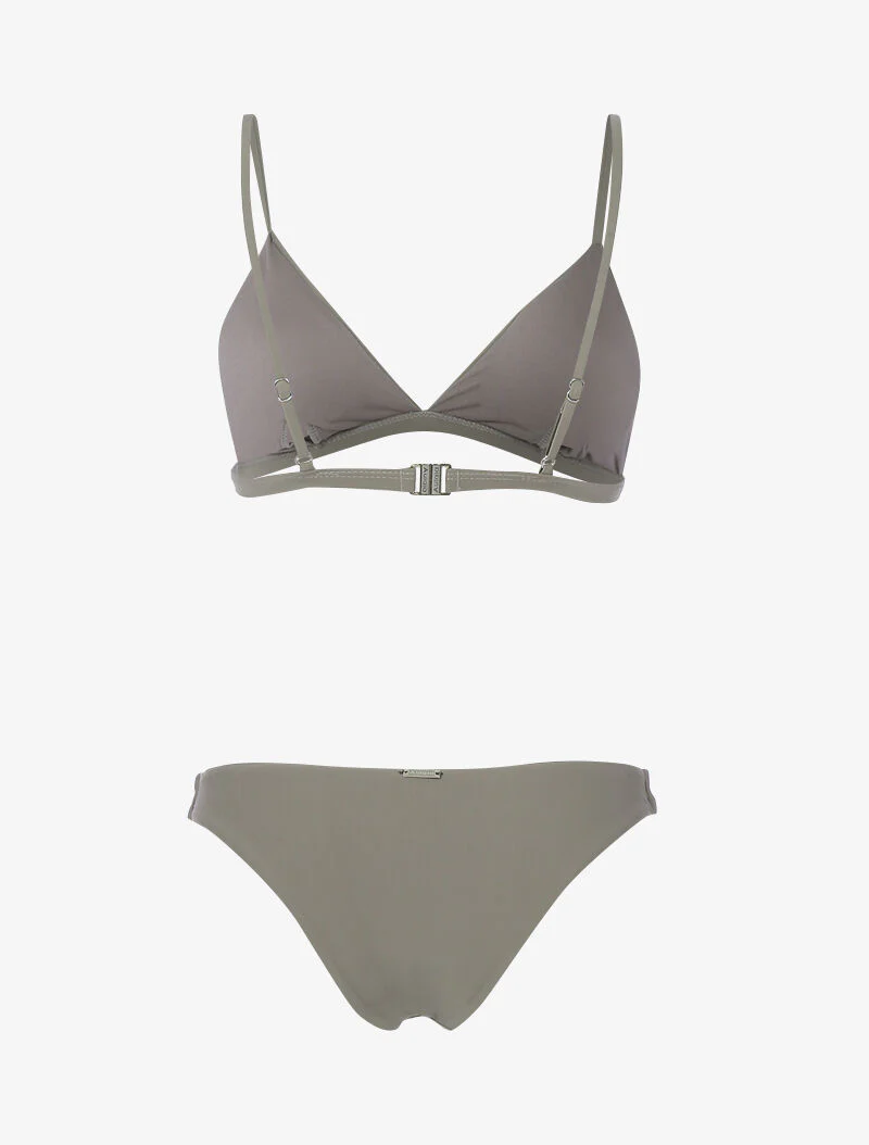 Bikini basique triangle - taupe - Image 2