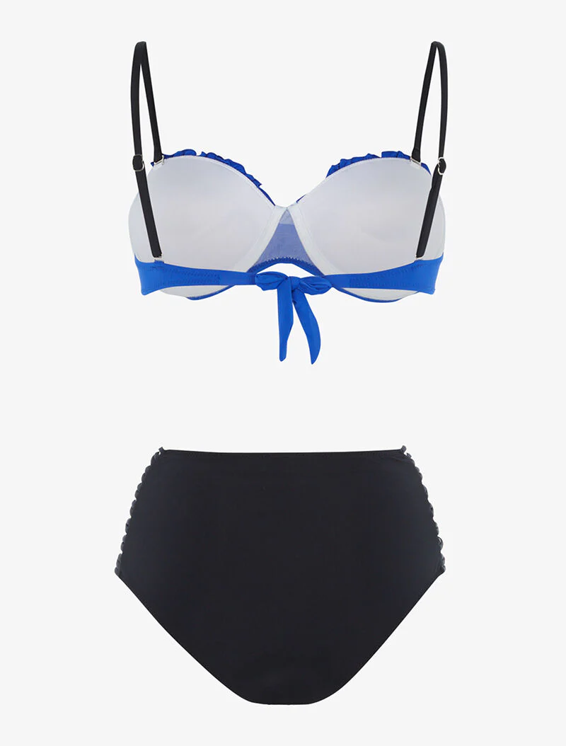 Bikini dépareillé - bleu/noir - Image 2