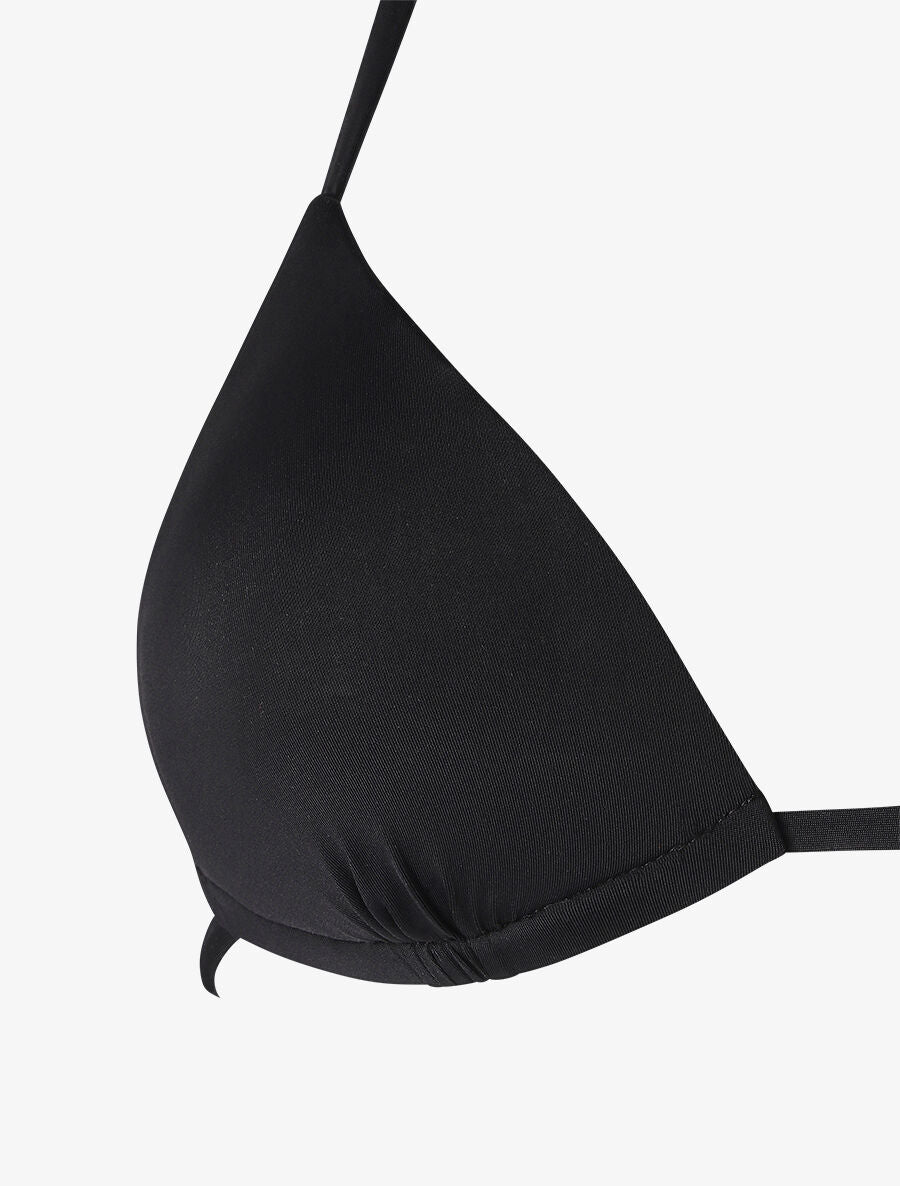 Bikini dépareillé fleuri - Noir - Image 3
