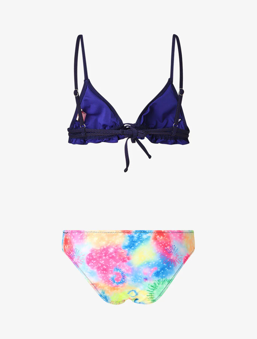 Bikini dépareillé tie and dye - Marine - Image 2