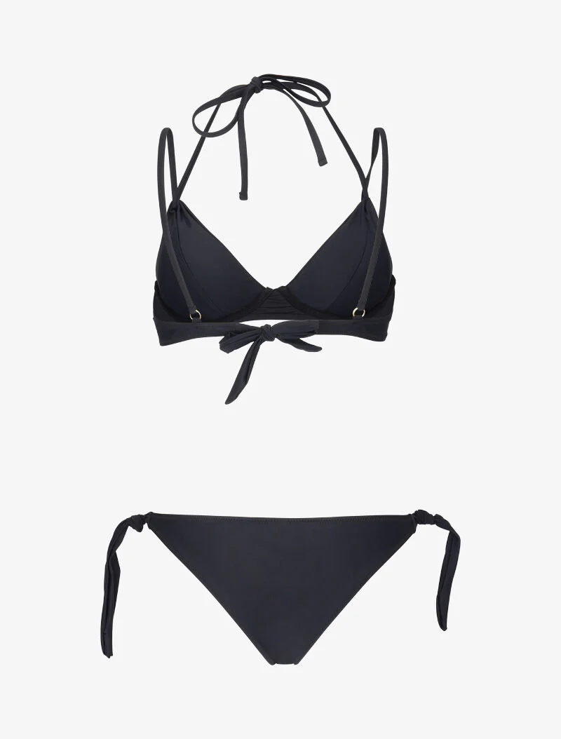 Bikini emboitant à jeu de liens - noir - Image 2