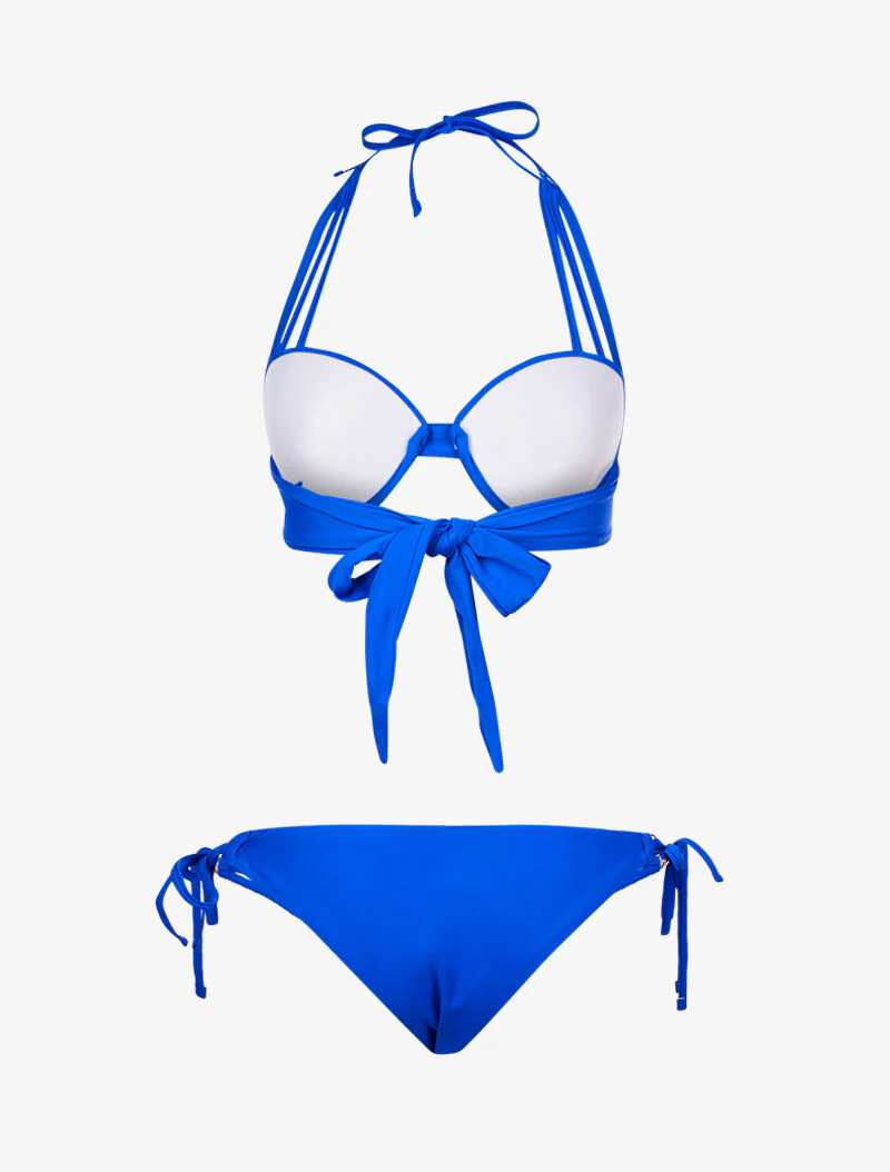 Bikini emboitant arrondi - bleu électrique - Image 2
