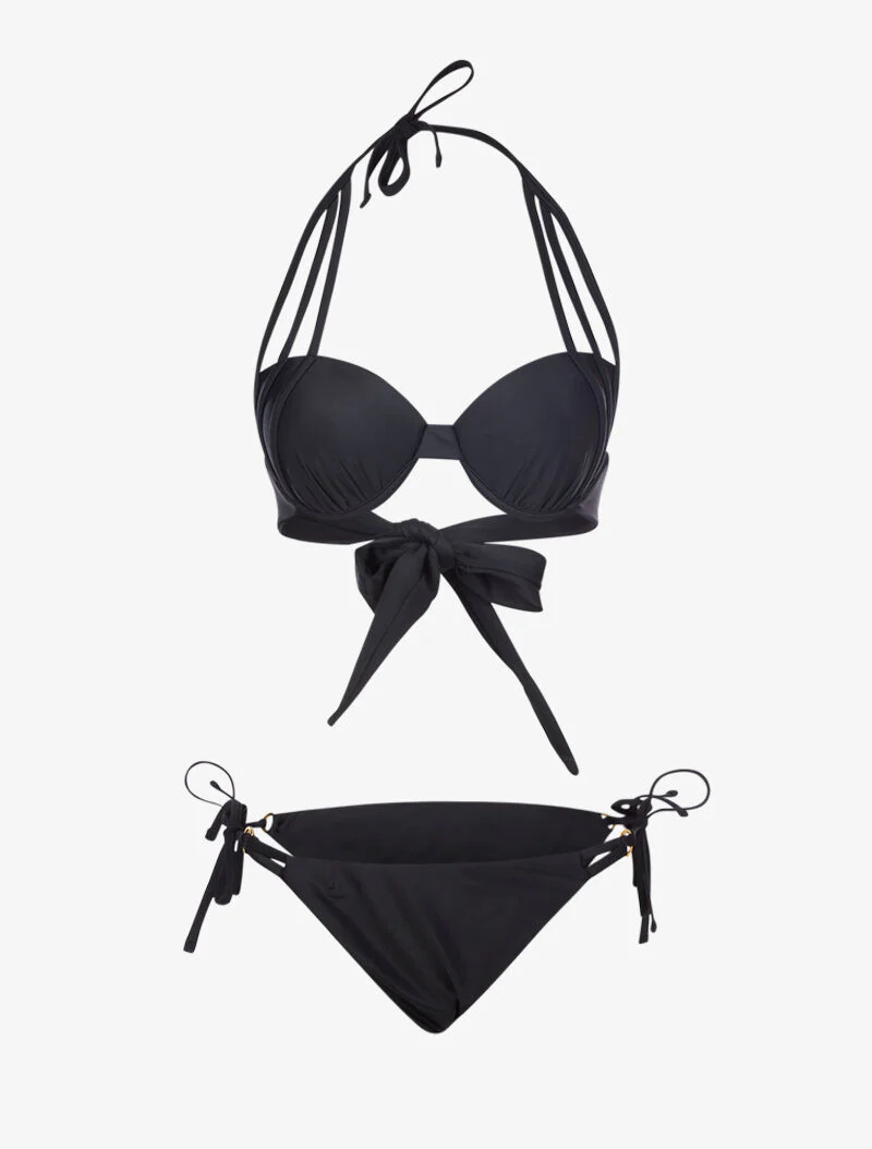 Bikini emboitant arrondi - noir - Image 3