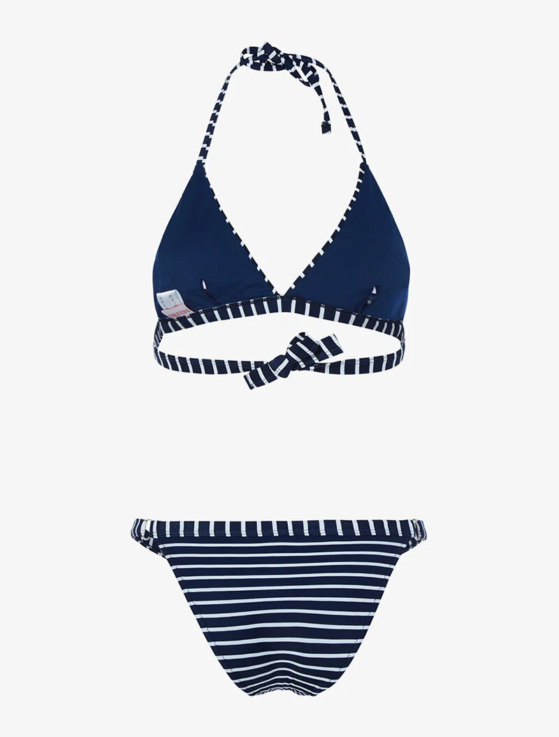Bikini imprimé marinière - bleu marine - marine - Image 2