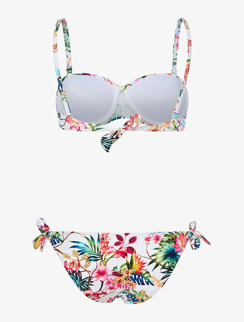 Bikini imprimé tropical - blanc - Image 2