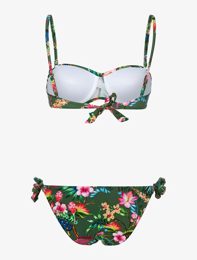 Bikini imprimé tropical - kaki - Image 2