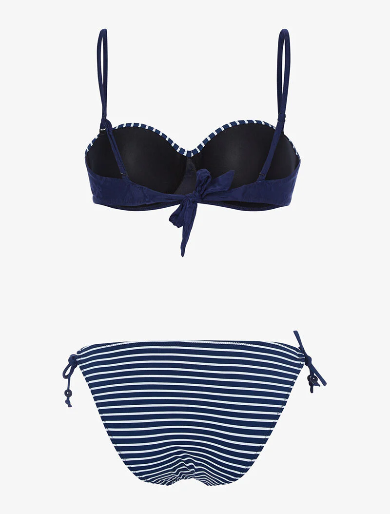Bikini inspiration marinière - bleu marine - marine - Image 2
