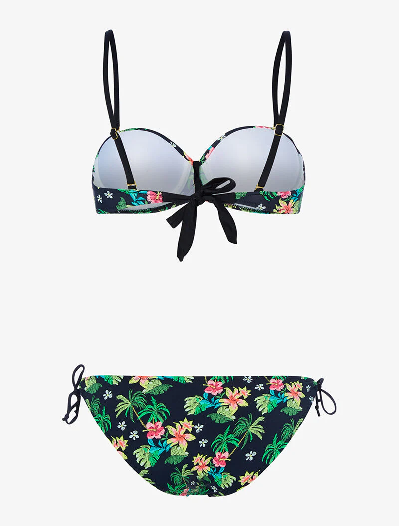 Bikini jungle à balconnet - noir - Image 2