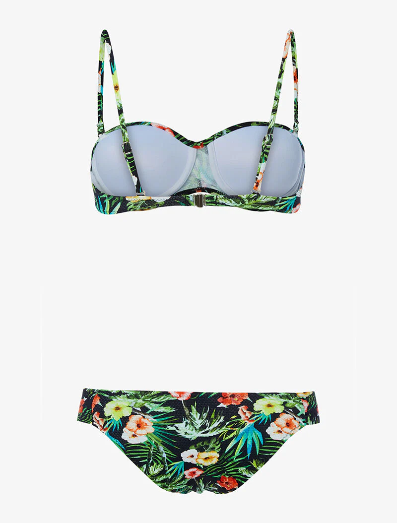 Bikini torsadé jungle - noir - Image 2